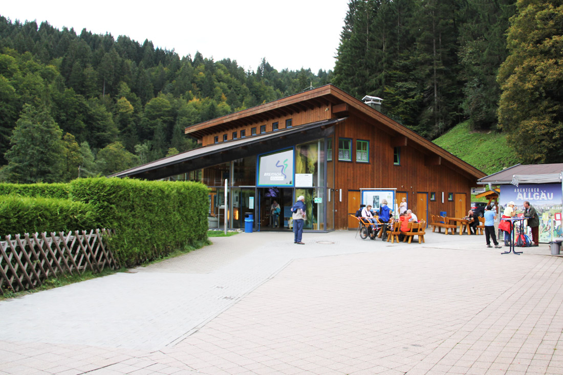 Informationszentrum am unteren Breitachklamm-Eingang